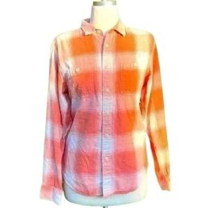 MADEWELL flannel shirt women’s 100% cotton